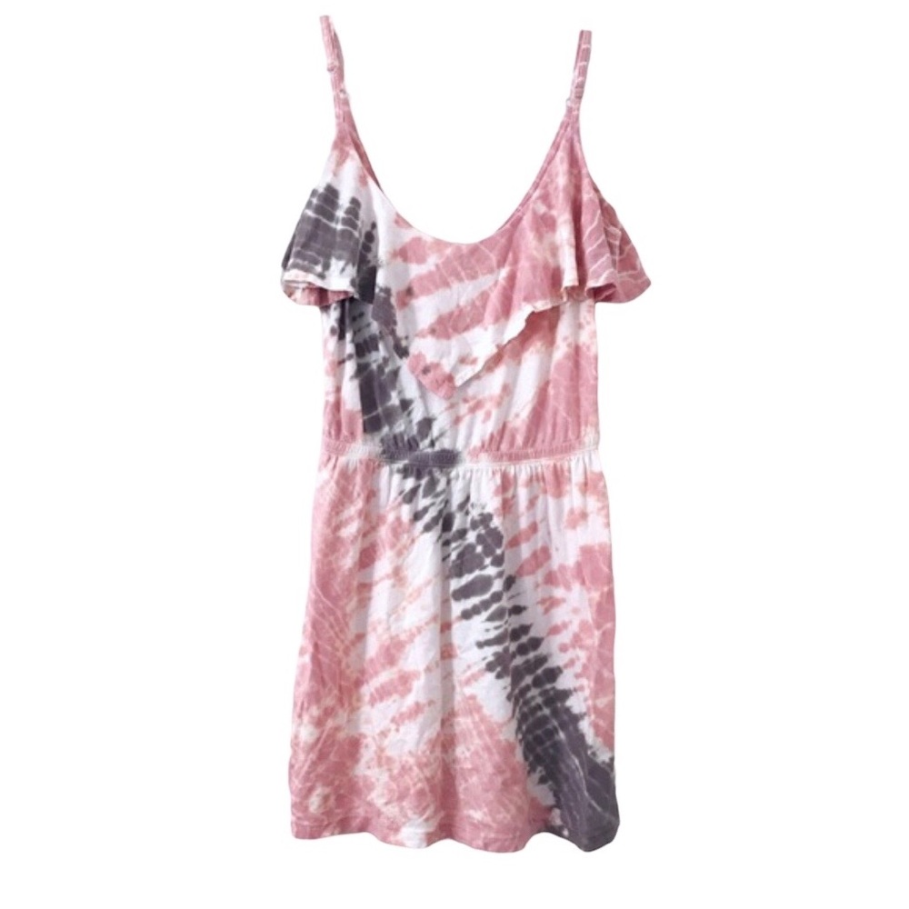 🆕 Gypsy 05 Pink & Gray Organic Tie Dye Dress